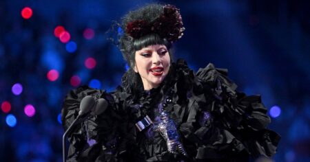 Lady Gaga Pauses ‘Mayhem Ball’ Concert Mid-Song After Backup Dancer Falls Off the Stage Lady Gaga Pauses ‘Mayhem Ball’ Concert Mid-Song After Backup Dancer Falls Off the Stage