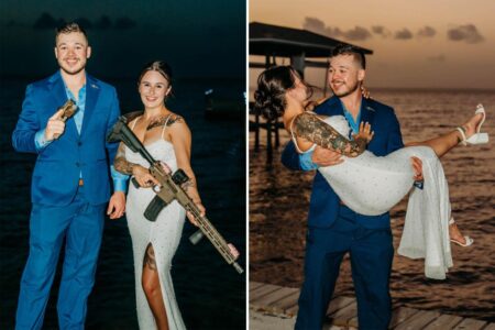 Kyle Rittenhouse breaks social media silence to announce marriage as bride totes AR-15 in photos Kyle Rittenhouse breaks social media silence to announce marriage as bride totes AR-15 in photos