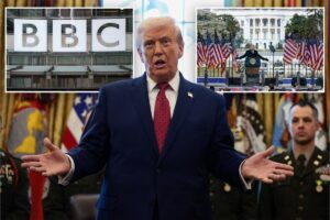 Trump slaps BBC with eye-watering B suit for alleged defamatory editing of Jan. 6 speech Trump slaps BBC with eye-watering B suit for alleged defamatory editing of Jan. 6 speech