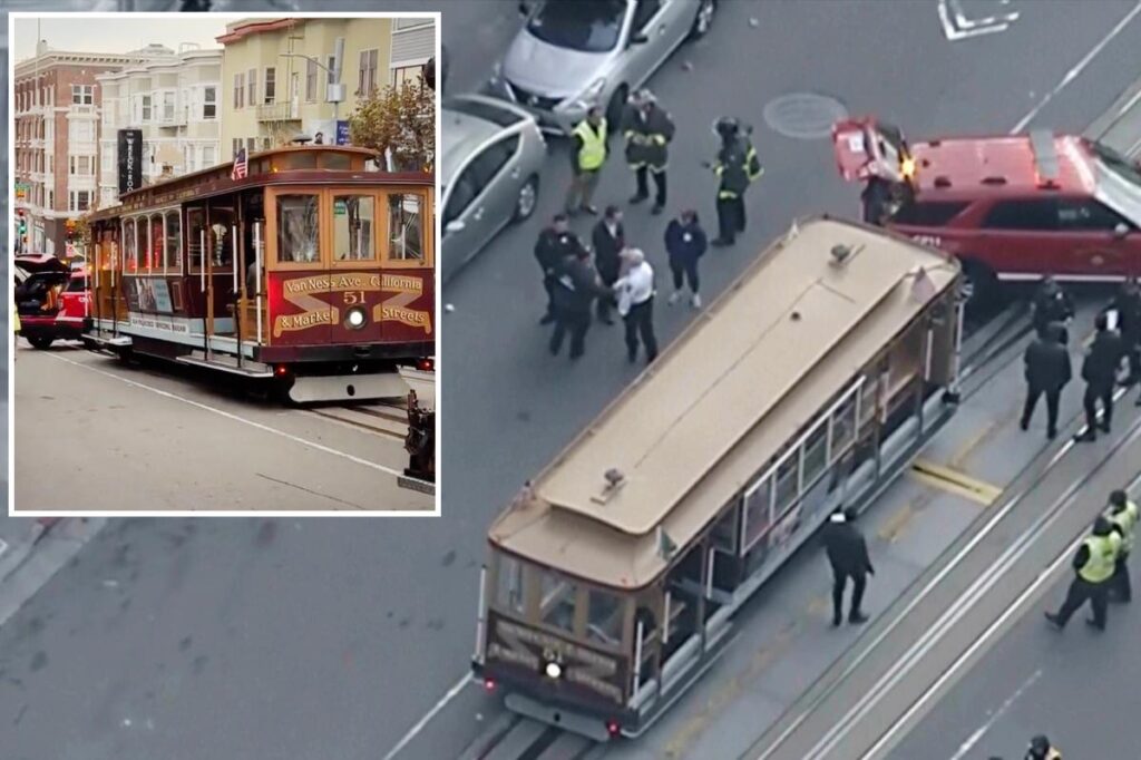 15 injured after San Francisco cable car comes to screeching halt 15 injured after San Francisco cable car comes to screeching halt