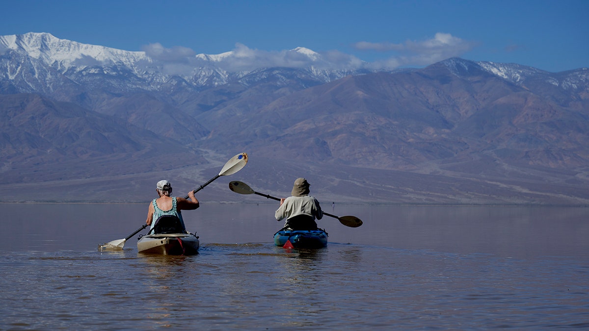 DEATH VALLEY NATIONAL PARK, CA - FEBRUARY 27: Kay Yager and Lee