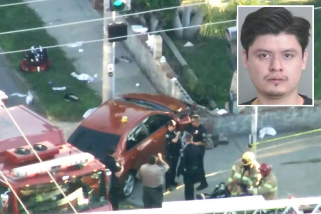 High school track team mowed down during training run when suspected drunk driver careens onto sidewalk High school track team mowed down during training run when suspected drunk driver careens onto sidewalk