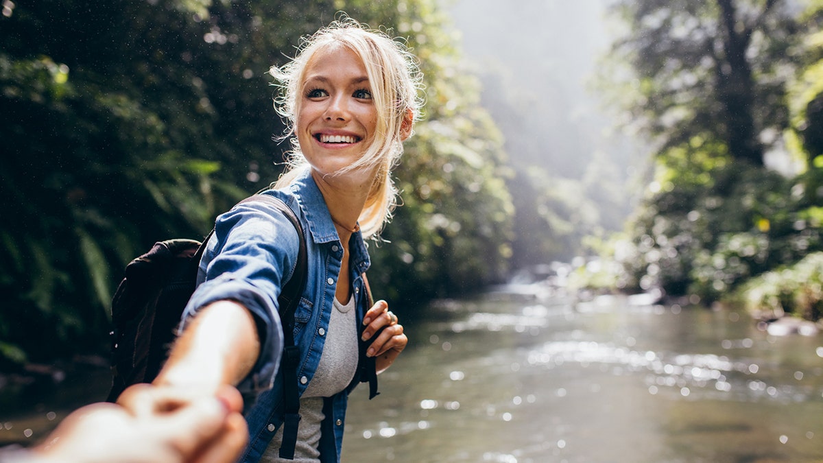 woman outdoors in nature