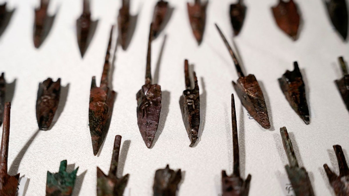 Arrowheads on display