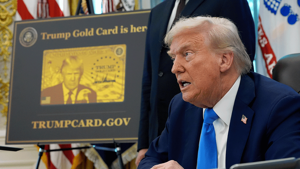 President Donald Trump unveiled the Trump Gold Card on Friday, which is now available for purchase.