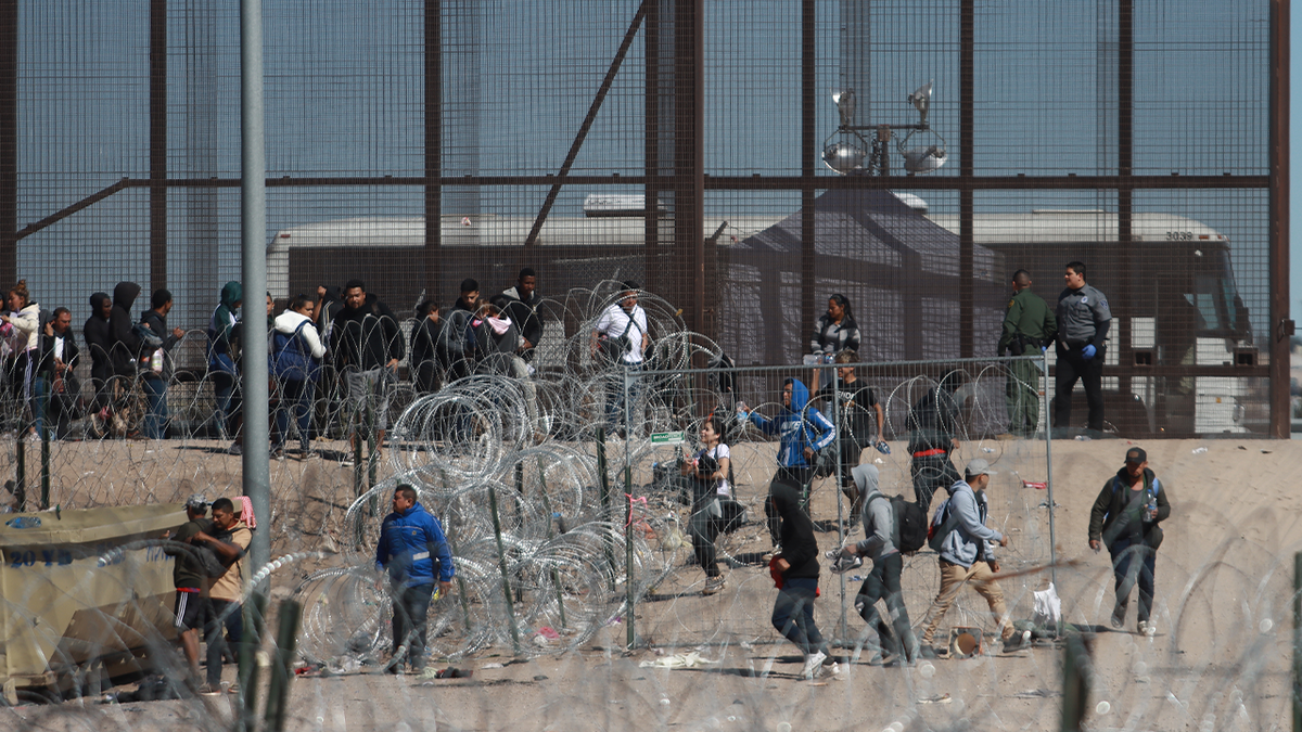 Migrants at the southern border