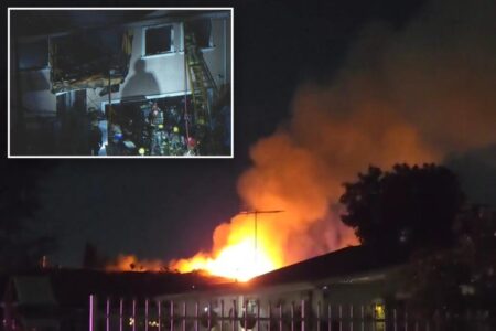 Explosion destroys LA apartment, leaving two injured, including child