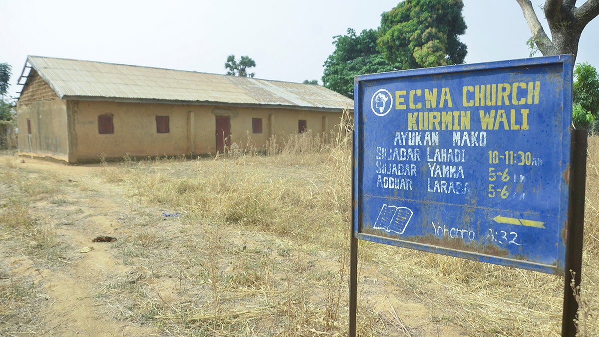 Church in Nigeria that was targeted by armed gangs