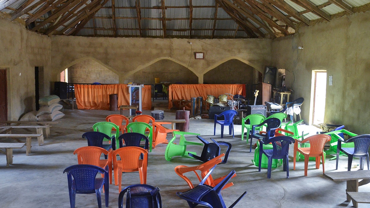 Chairs overturned in Nigeria church following kidnappings