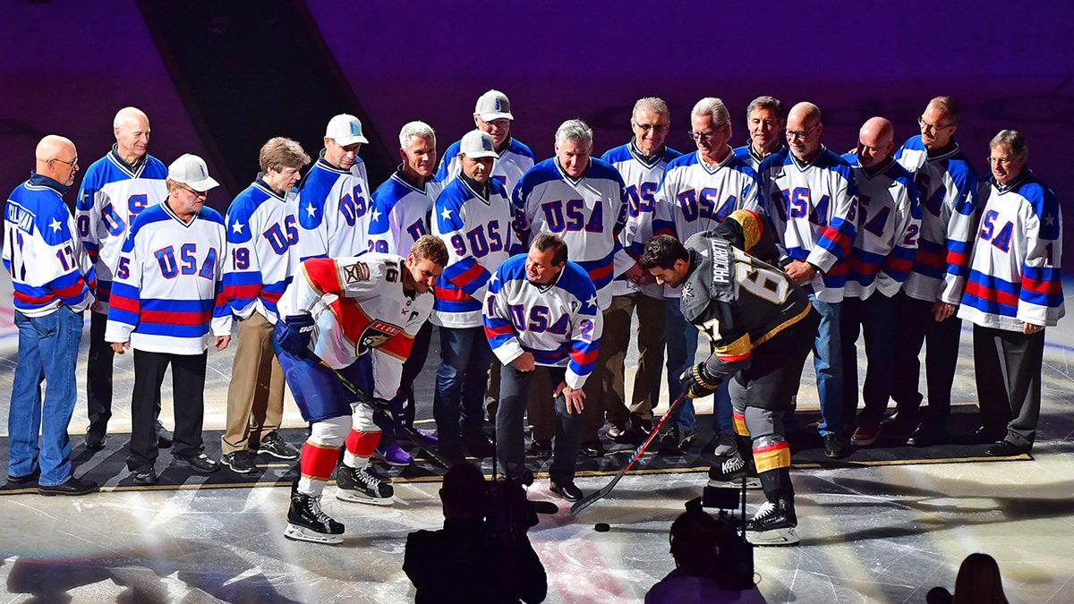 Team USA hockey players