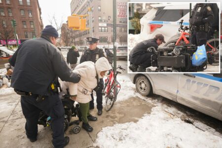 Harlem woman takes a nasty spill on her ‘life-risking’ wheelchair