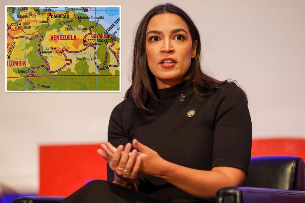 AOC lampooned for claiming Venezuela is below equator AOC lampooned for claiming Venezuela is below equator