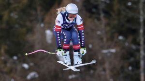 Lindsey Vonn makes Olympic comeback after ACL injury in women’s downhill