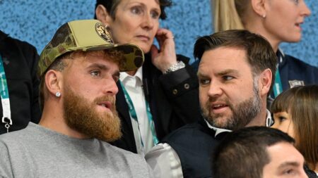 Jake Paul defends ICE agents after watching Olympic hockey with JD Vance, rips American skier’s comments