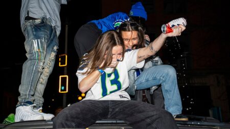 Seahawks fans put on raucous celebration in Seattle after team’s Super Bowl win