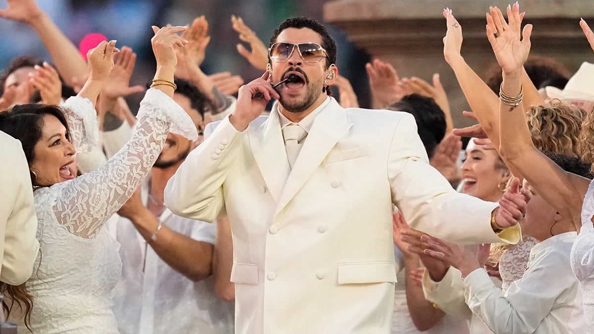 Bad Bunny performs in California