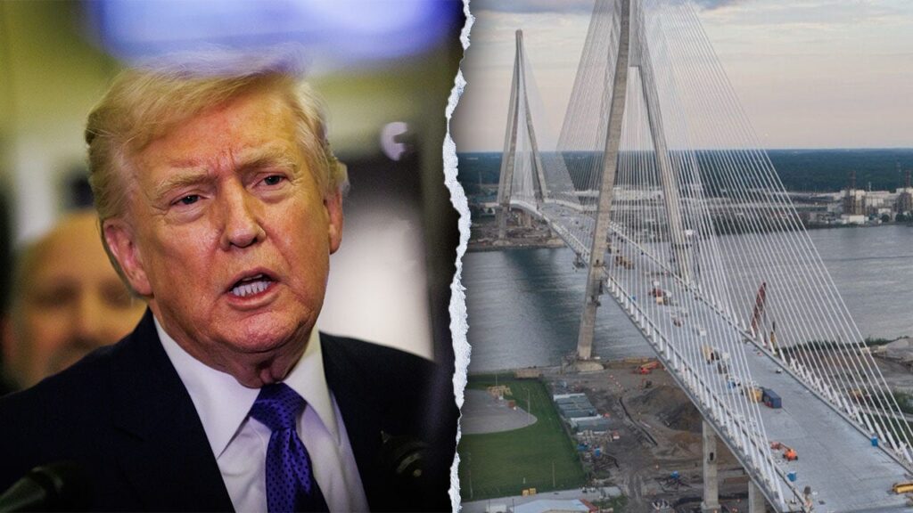 Trump says he will block US-Canada Bridge unless Canada negotiates on trade