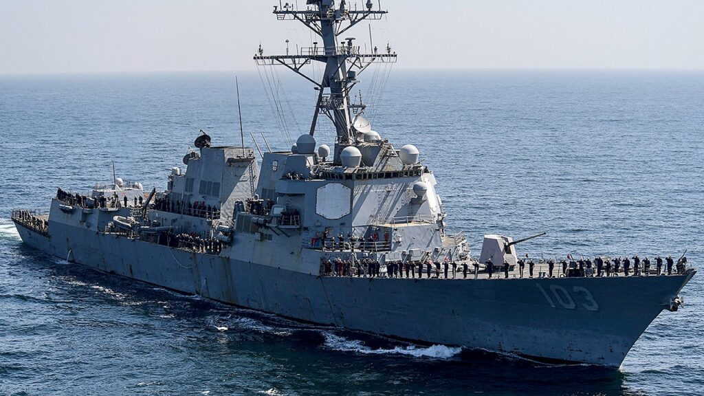 US Navy destroyer, supply ship collide in Caribbean, injuring 2 sailors