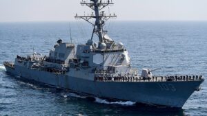 US Navy destroyer, supply ship collide in Caribbean, injuring 2 sailors