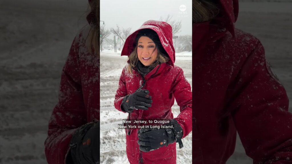 Ginger Zee on the empty streets of New York amid historic blizzard