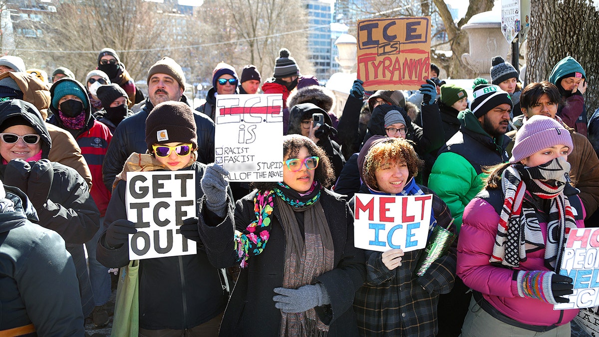Anti-ICE Protest Boston