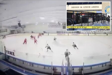 Chilling livestream footage captured moment shooting broke out at RI hockey game, killing 2 and injuring 3