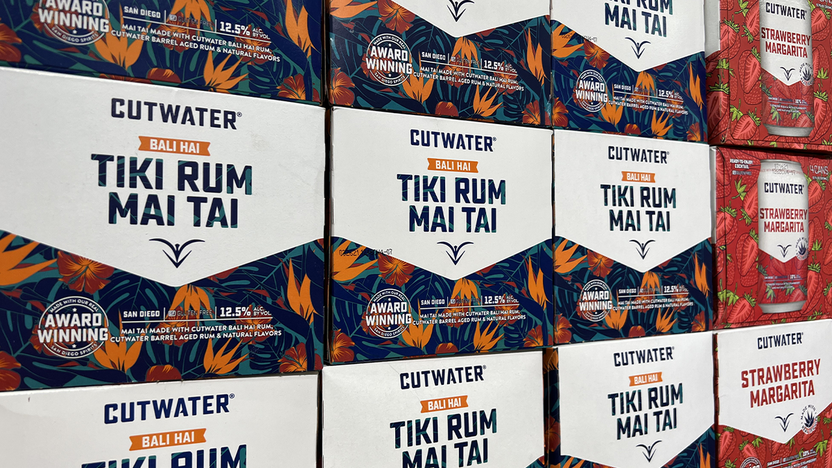 Cases of Cutwater cans