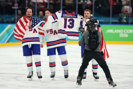 The USA Hockey Brotherhood Carried Johnny Hockey With Them All The Way To The Gold: Mary Katharine Ham The USA Hockey Brotherhood Carried Johnny Hockey With Them All The Way To The Gold: Mary Katharine Ham