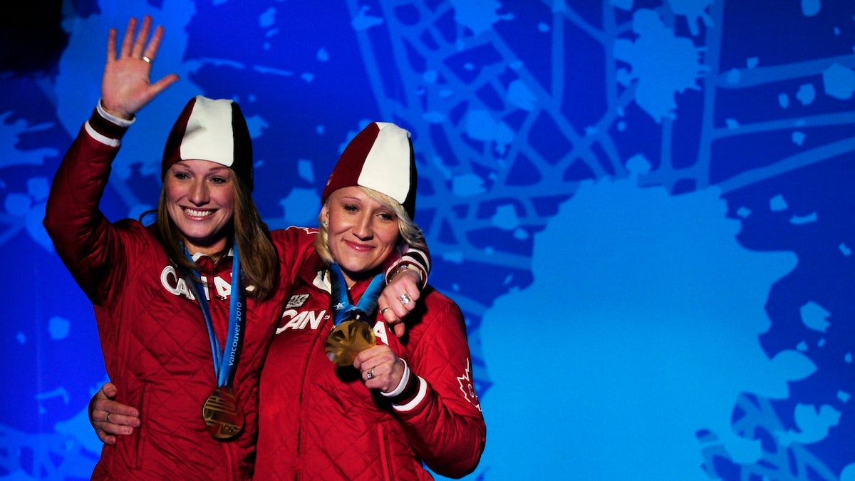 Heather Moyse and Kaillie Humphries
