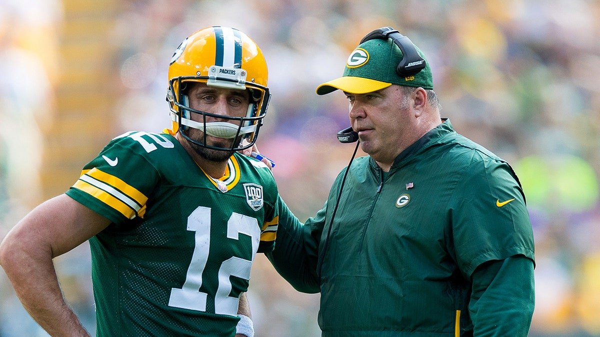 Aaron Rodgers and Mike McCarthy talk