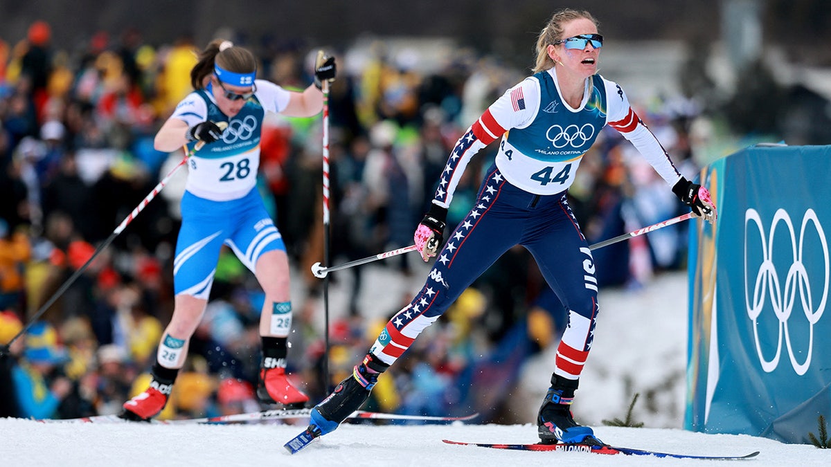 Jessie Diggins races