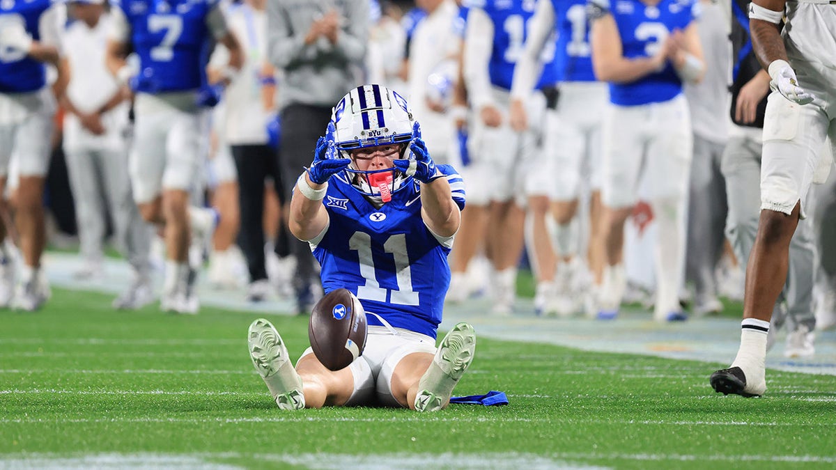 Parker Kingston celebrating