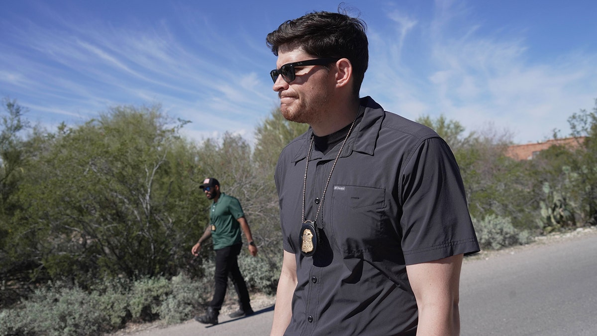 Investigators searching the grounds near Nancy Guthrie's property in the Catalina Foothills.