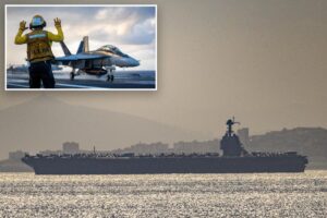 USS Gerald R. Ford enters Mediterranean Sea as Iran tensions rise