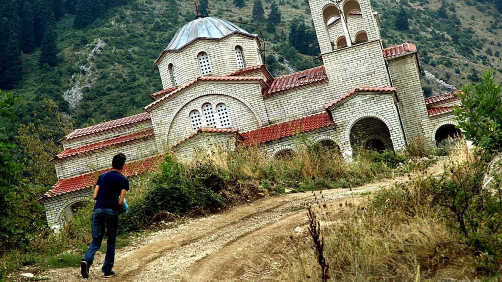 The leaning Greek church that steals the glory from the Tower of Pisa