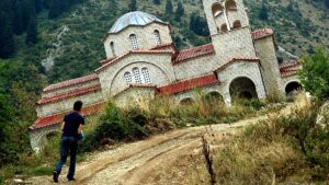 The leaning Greek church that steals the glory from the Tower of Pisa