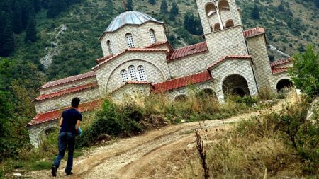 The leaning Greek church that steals the glory from the Tower of Pisa