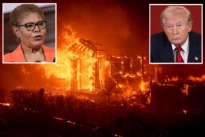 Mayor Karen Bass speaks with Trump on Palisades Fire after calling rebuild plan a ‘political stunt’