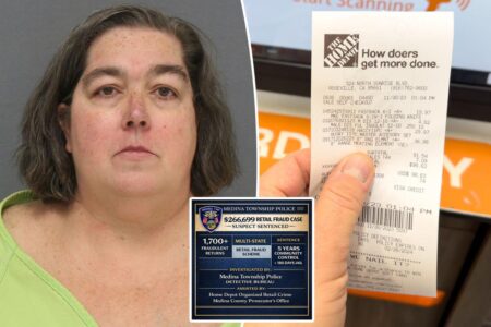 Fraudster racked up a shocking 6K in fake Home Depot returns before getting caught — here’s how she did it: police