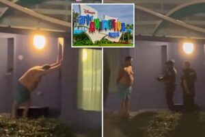 Drunk Disney guest arrested after banging on wrong hotel door in wild viral meltdown: video Drunk Disney guest arrested after banging on wrong hotel door in wild viral meltdown: video