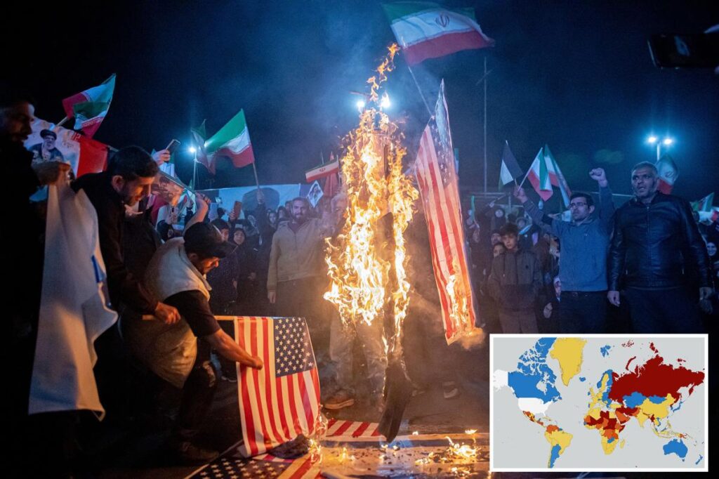 Most dangerous countries for American tourists revealed in State Department map Most dangerous countries for American tourists revealed in State Department map