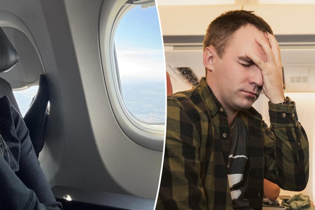 First-class passenger blasted for putting feet next to seatmate’s face on flight: ‘Come on people!’