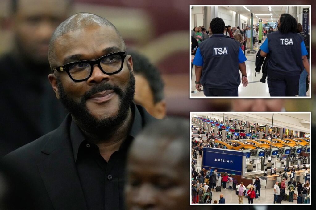 Tyler Perry gives 0K in gift cards to help unpaid TSA workers at Atlanta airport — after he couldn’t give cash