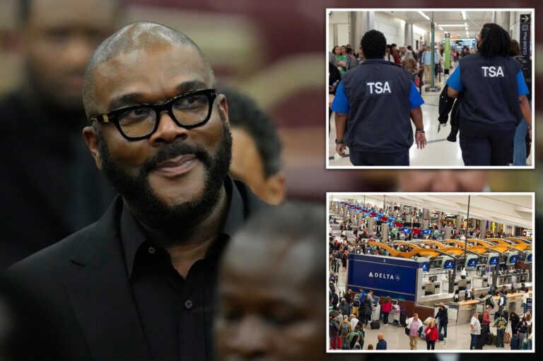 Tyler Perry gives 0K in gift cards to help unpaid TSA workers at Atlanta airport — after he couldn’t give cash Tyler Perry gives 0K in gift cards to help unpaid TSA workers at Atlanta airport — after he couldn’t give cash