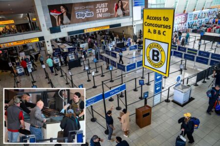 Frustratingly long airport security lines ease as TSA workers get paid — but shutdown continues Frustratingly long airport security lines ease as TSA workers get paid — but shutdown continues