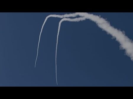 Israeli defence systems intercept Iranian missiles over Haifa