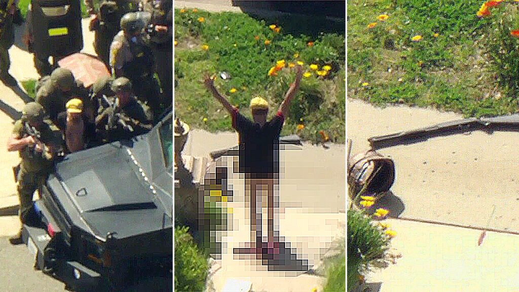 California man allegedly fires gun near school zone, barricades in home before surrendering to SWAT pantless