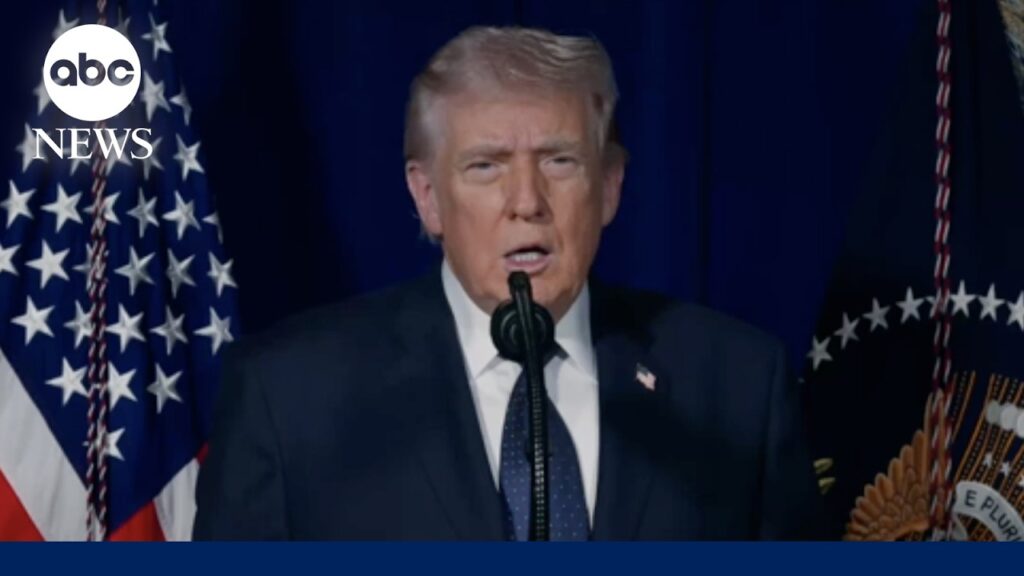 President Trump releases new video statement after Iran strikes
