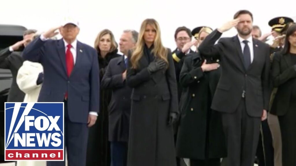 WATCH: President Trump attends dignified transfer ceremony