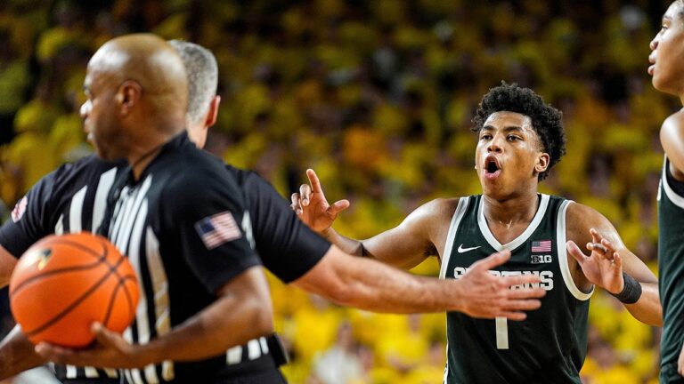 Michigan State star draws fresh scrutiny with kick toward opponent’s groin
